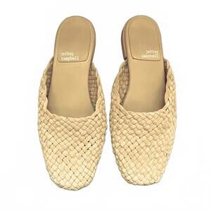 Jeffrey Campbell Woven Dolci Woven Flats - Beige Suede - 8
